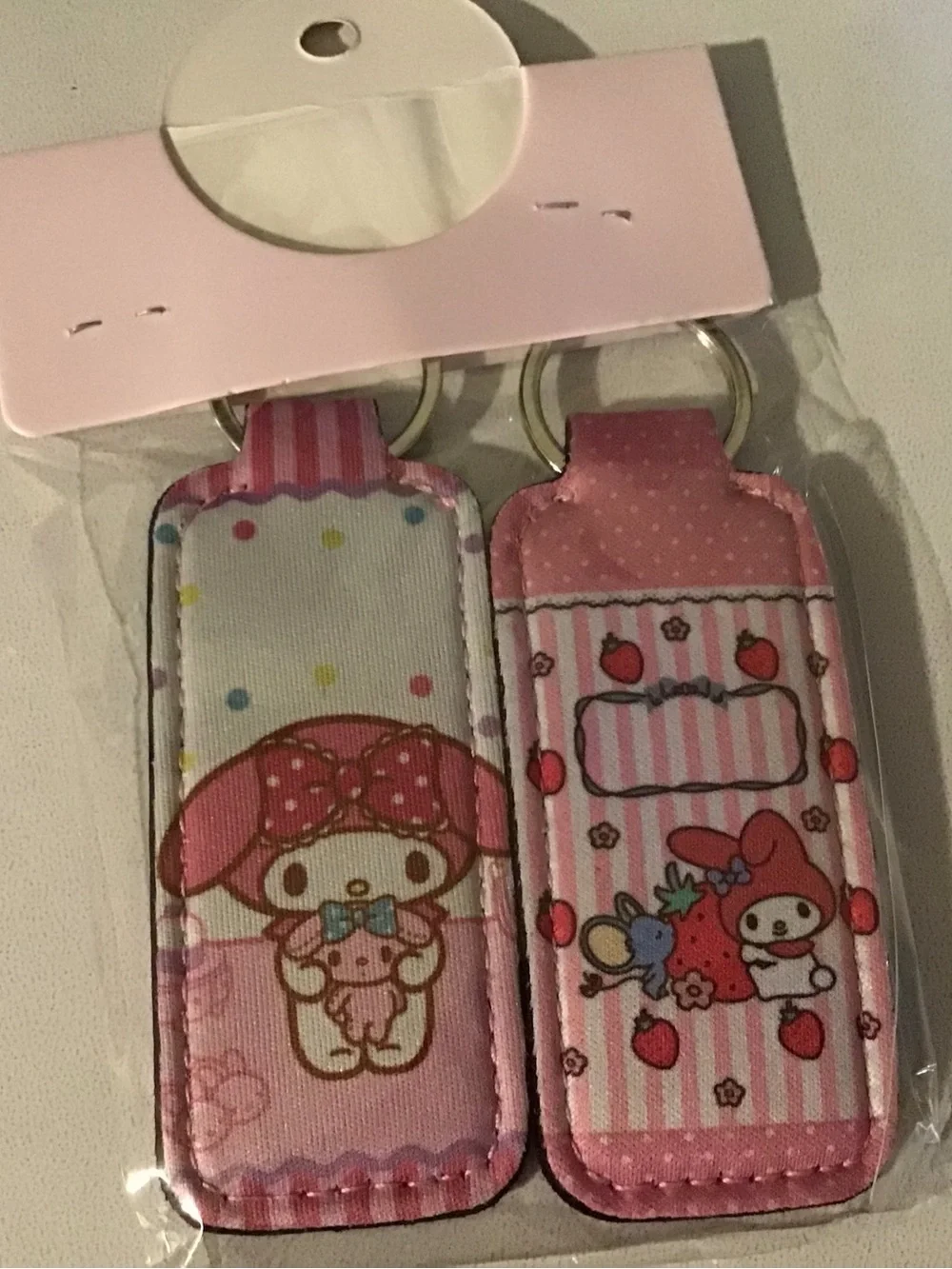 Pink Kids Keychain Set - Cute My Melody Character Design